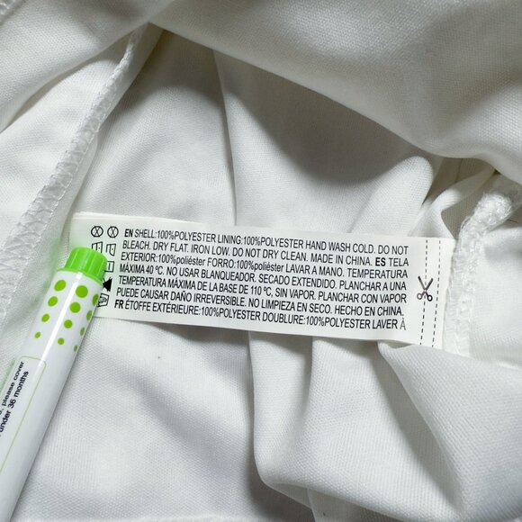 Forever 21 White Lace Floral Adjustable Strap Waist Cut Out Bodycon Dress Small - Picture 9 of 13